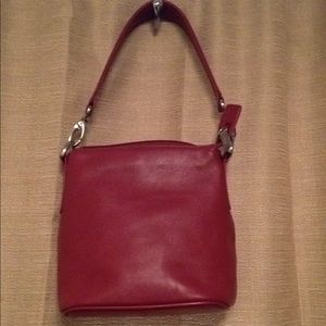 Red leather Hobo bag